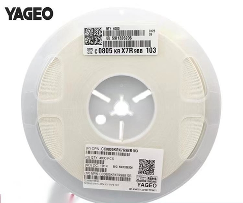 ตัวเก็บประจุแบบเซรามิกหลายชั้น MLCC 0805 เคลือบผิว X7R 103K / 50V