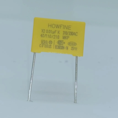 คาปาซิเตอร์ป้องกันการรบกวนฟิล์มโพลีโพรพิลีน 103K/310V P15mm สำหรับ LED