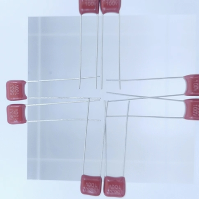 ตัวเก็บประจุฟิล์มโพลีเอสเตอร์เคลือบโลหะขนาดเล็ก CL21X 563J / 100V P5mm