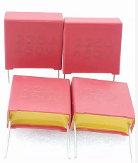 2.2uF PBT BOX ตัวเก็บประจุฟิล์มโพลีโพรพิลีนเคลือบโลหะสารหน่วงไฟ